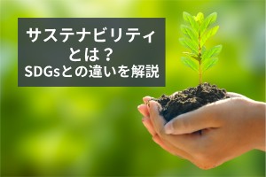 サステナビリティとは？SDGsとの違いや事例を解説