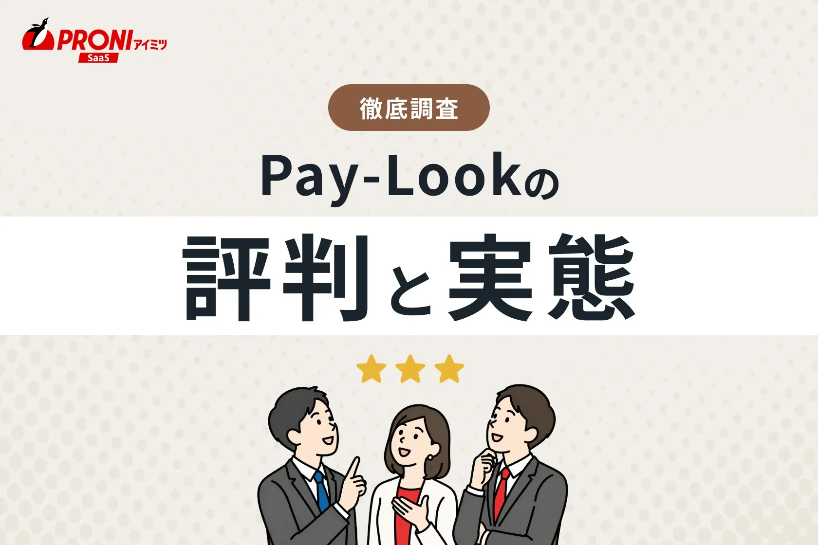 Pay-Look（ペイルック）の評判と実態