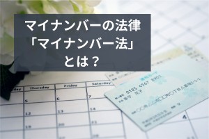 マイナンバーの法律「マイナンバー法」とは