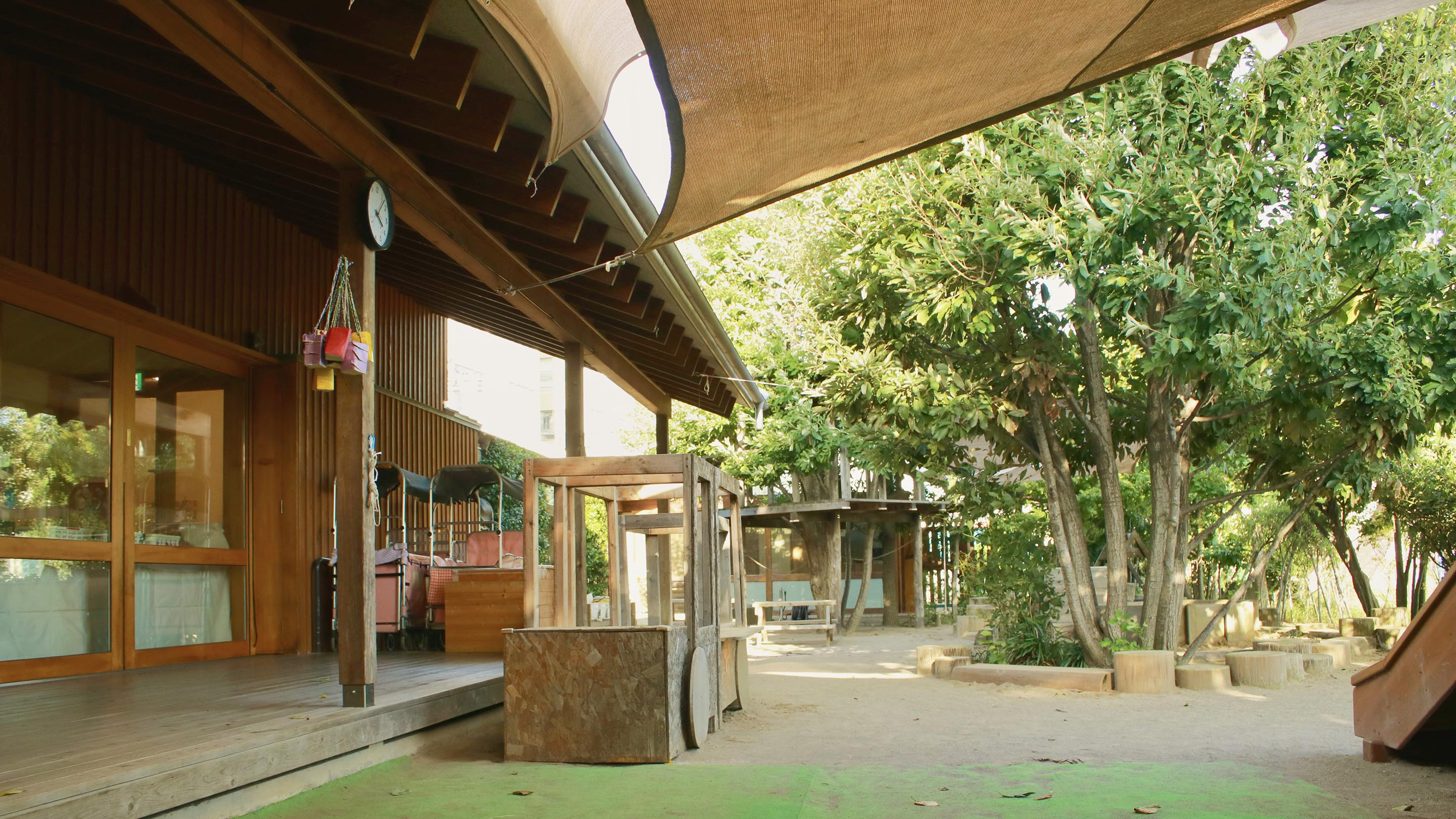 小平なみき保育園の園庭