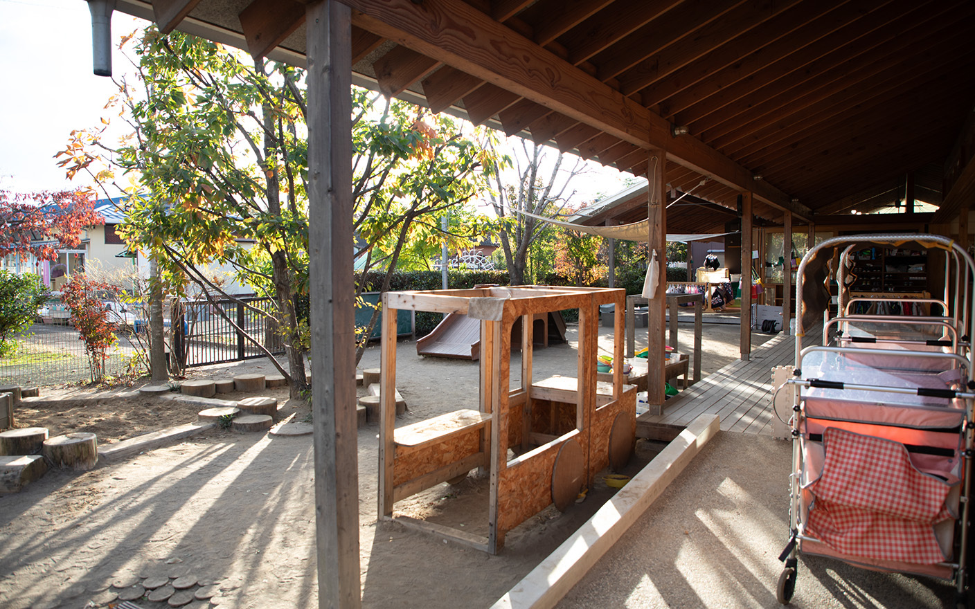 小平なみき保育園の園庭