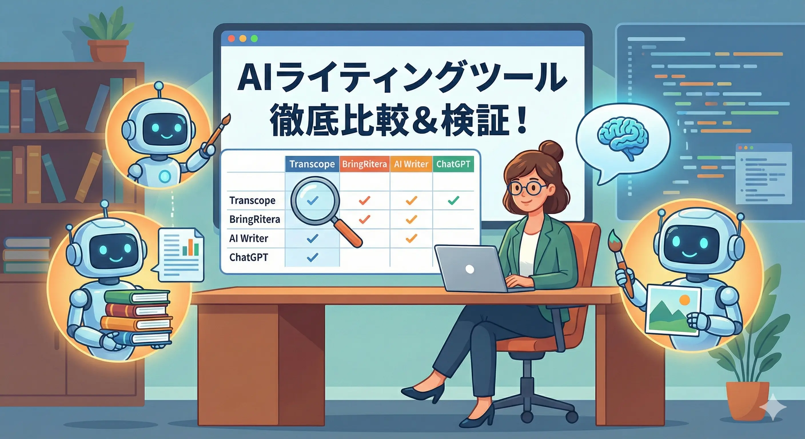 AIライティングツールの検証をする