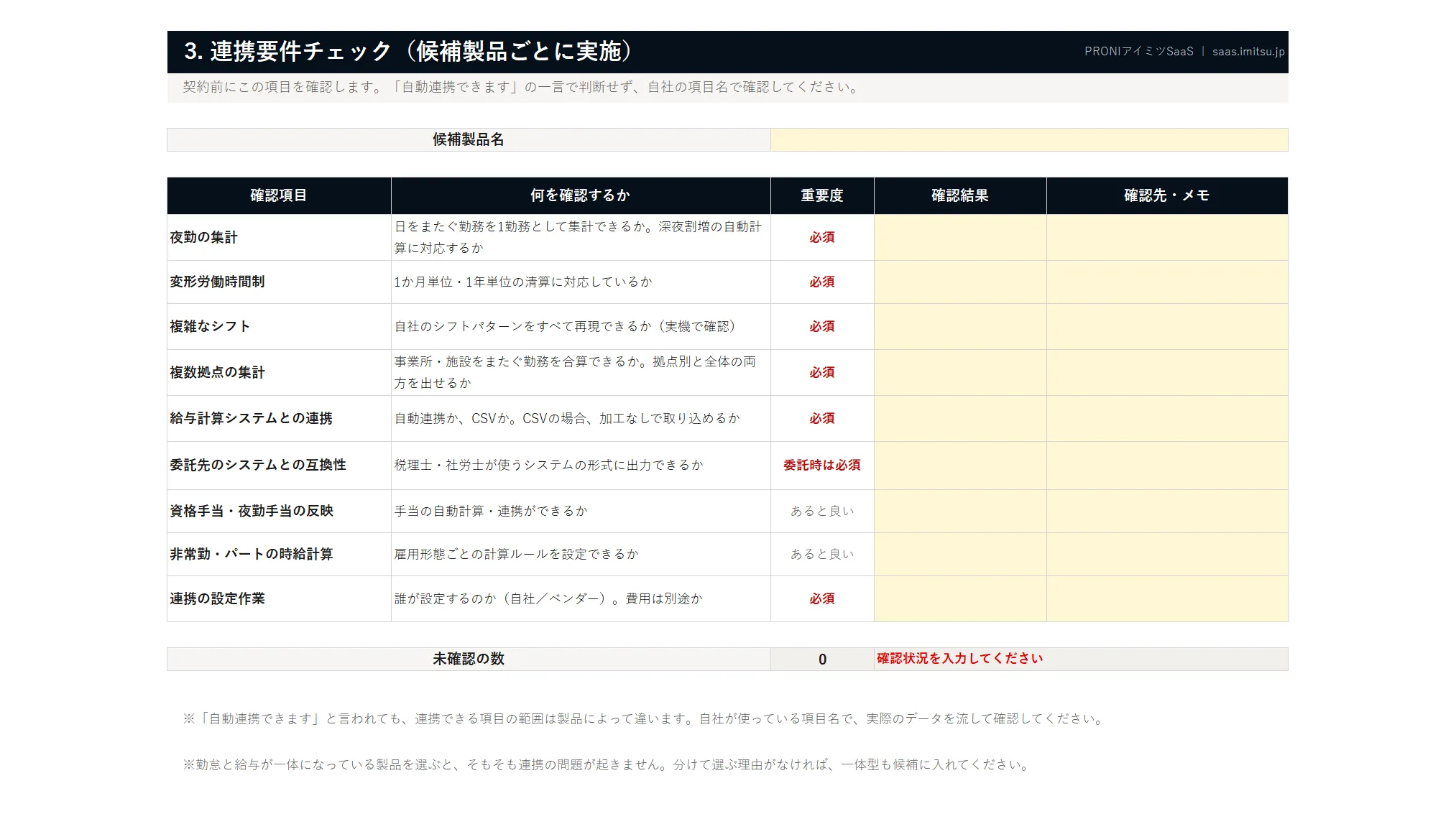 資料イメージ1 連携要件チェック