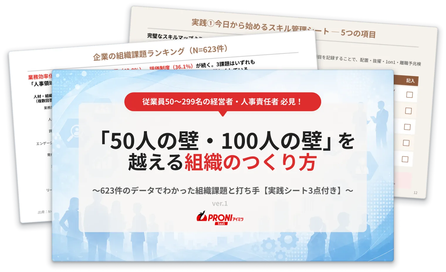 「50人の壁・100人の壁」を越える組織のつくり方｜実践シート3点付き
