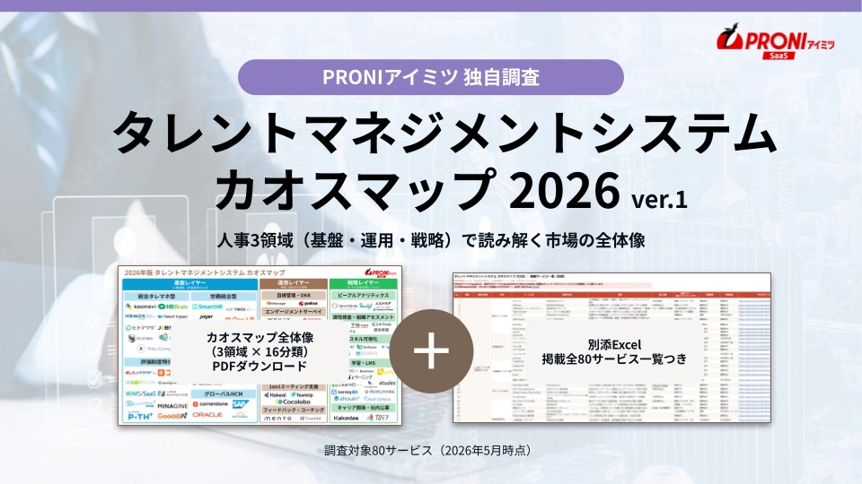 タレントマネジメントシステム カオスマップ 2026