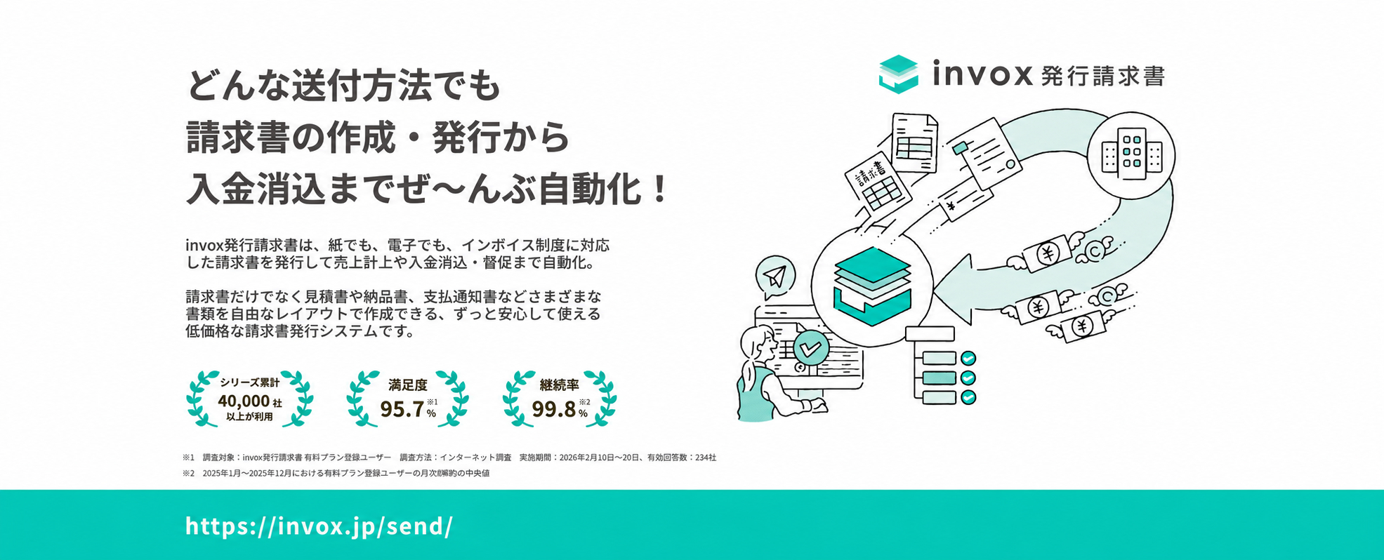 invox発行請求書のイメージ画像