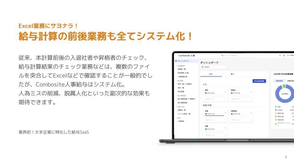 給与計算の前後業務も全てシステム化！