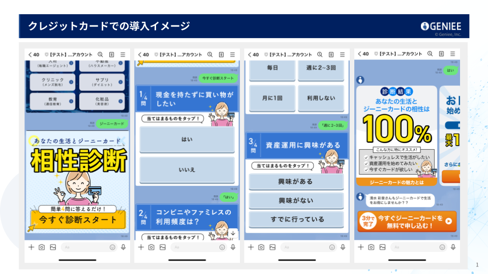 クレジットカードでの導入イメージです。