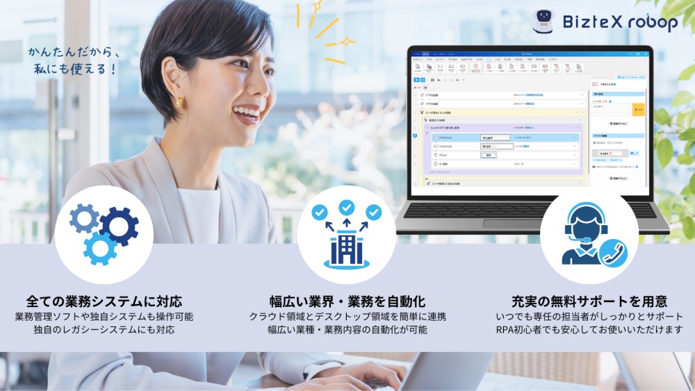 現場主導でつかえるデスクトップ型RPA