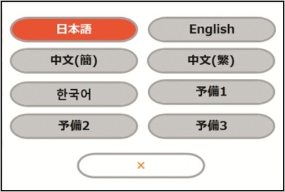 表示だけではなく、音声も外国語対応